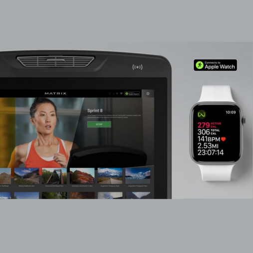 Беговая дорожка Matrix Performance Plus с реечным полотном и сенсорной консолью Touch Беговая дорожка Matrix Performance Plus с реечным полотном и сенсорной консолью Touch