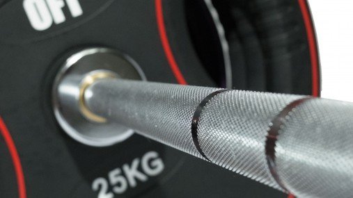 Штанга олимпийская наборная 180 кг OFT премиум (диски 50 мм с 4 хватами DPU, гриф 220 см)