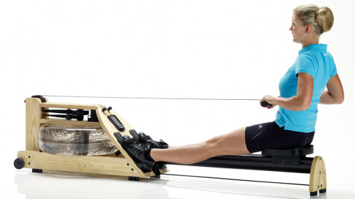 Гребной тренажер WATERROWER A1 Studio с дисплеем S4 (ясень окрашенный черный)