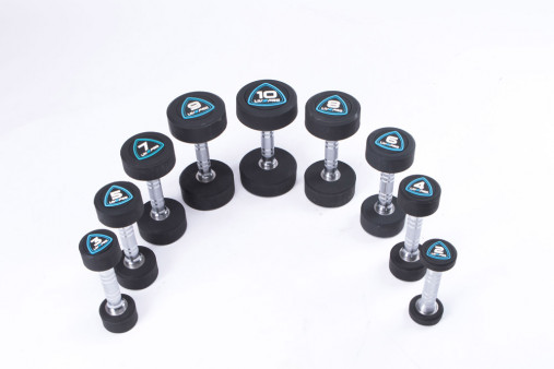 Гантели в уретане LIVEPRO Studio Dumbbells 3 кг, черный/синий