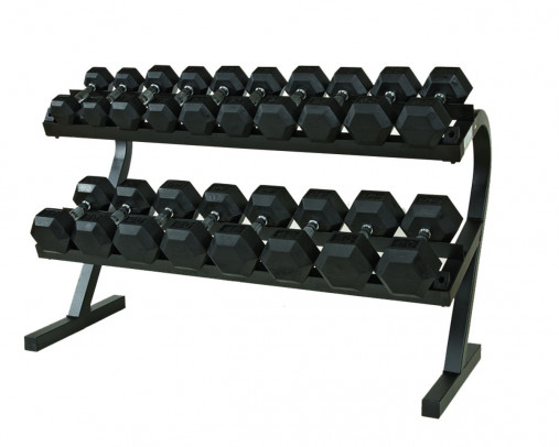 Подставка 2-х уровневая под гексагональные гантели PERFORM BETTER Economy 2-Tier Dumbbell Rack (до 10 пар)