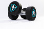 Гантели в уретане LIVEPRO Studio Dumbbells 7 кг, черный/синий