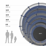 Батут UNIX Line SUPREME BASIC 12 ft (blue) 3.66 м синий