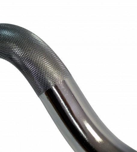 Гриф олимпийский сильноизогнутый хромированный 47" REBEL с замками Гриф олимпийский сильноизогнутый хромированный 47" REBEL с замками