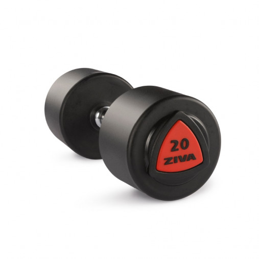 Гантель 34 кг ZIVA серии ZVO уретановое покрытие красная вставка Гантель 34 кг ZIVA серии ZVO уретановое покрытие красная вставка