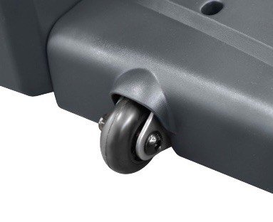 Транспортировочные ролики для удобства перемещения тренажера