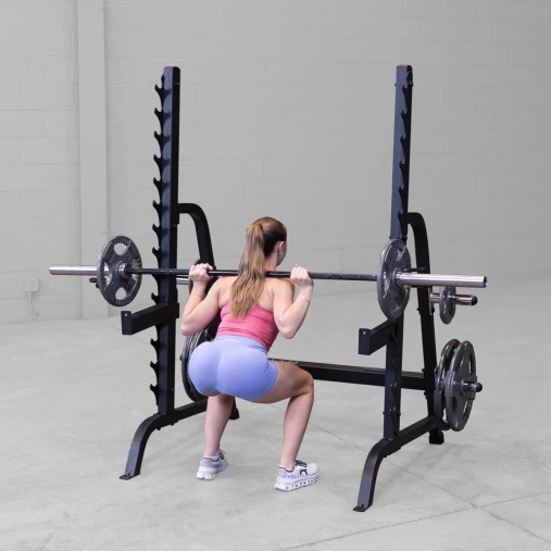 Силовая стойка Body-Solid ProClub GPR370B для жимов и приседов со штангой (черная)