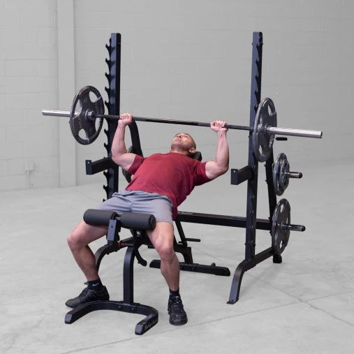 Силовая стойка Body-Solid ProClub GPR370B для жимов и приседов со штангой (черная)
