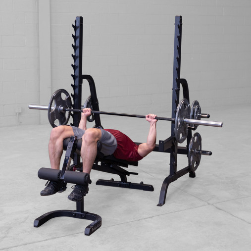 Силовая стойка Body-Solid ProClub GPR370B для жимов и приседов со штангой (черная)