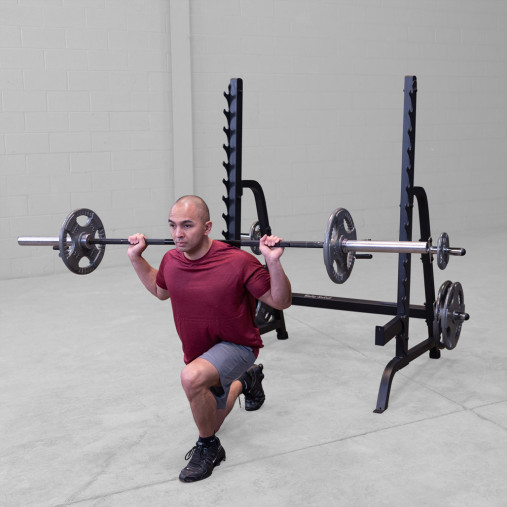Силовая стойка Body-Solid ProClub GPR370B для жимов и приседов со штангой (черная)
