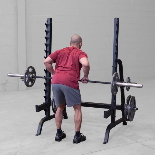 Силовая стойка Body-Solid ProClub GPR370B для жимов и приседов со штангой (черная)