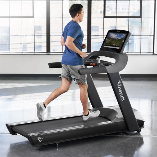 Беговая дорожка VISION T600E с консолью 22-дюйма, сенсорным экраном и поддержкой Virtual Active (виртуального ландшафта) Беговая дорожка VISION T600E с консолью 22-дюйма, сенсорным экраном и поддержкой Virtual Active (виртуального ландшафта)