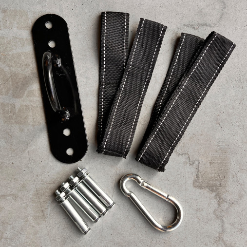 Тренировочный канат AEROBIS Battle Rope V2 длина 10 м, диаметр 30 мм, вес 5,3 кг, черный