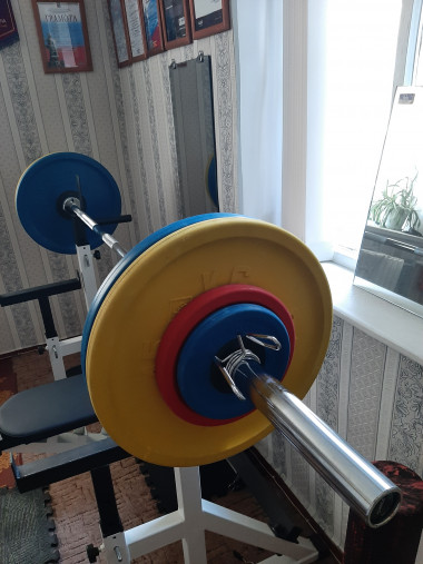 Блин обрезиненный синий MB 20 кг ф50 мм Евро - Классик