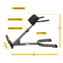 Гиперэкстензия спины Body-Solid GHYP345 (наклон 45°)