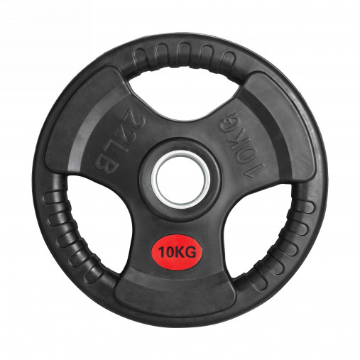 Набор олимпийских дисков 51 мм. обрезиненных (пары) от 1,25-25 кг с 3-мя хватами VictoryFit Набор олимпийских дисков 51 мм. обрезиненных (пары) от 1,25-25 кг с 3-мя хватами VictoryFit