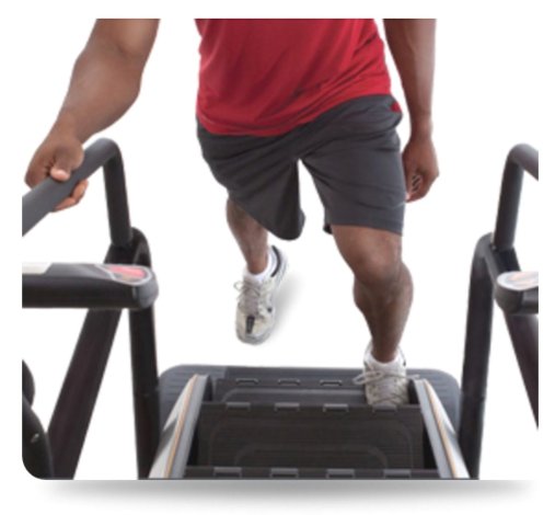 Механизм блокировки движения ступеней во время подготовки к тренировке, паузы или в случае попадания инородных предметов Механизм блокировки движения ступеней во время подготовки к тренировке, паузы или в случае попадания инородных предметов