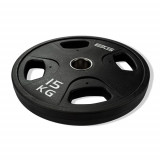 Диск олимпийский черный 15 кг BRONZE GYM полиуретан