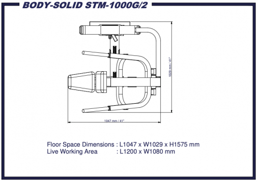 Трицепс-машина Body-Solid ProClub STM - 1000/2 Трицепс-машина Body-Solid ProClub STM - 1000/2