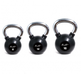 Гиря обрезиненная с хромированной рукояткой, AeroFit, 6 кг.