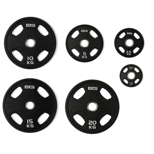 Набор олимпийских дисков 51 мм BRONZE GYM 1,25-20 кг (107,5 кг) с хватами Набор олимпийских дисков 51 мм BRONZE GYM 1,25-20 кг (107,5 кг) с хватами