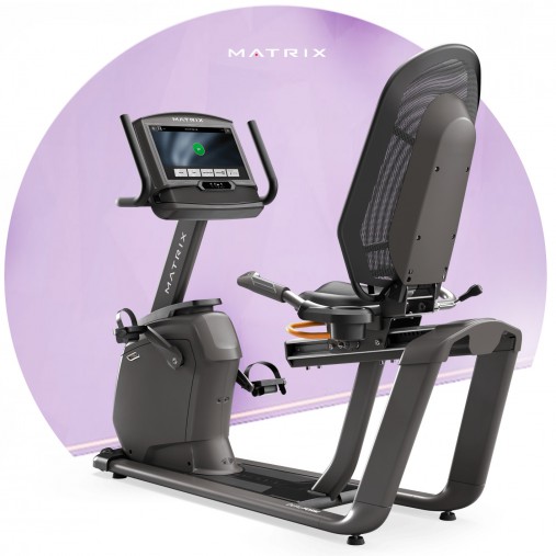 Горизонтальный элитный велоэргометр Matrix R50XIR с большим сенсорным дисплеем Горизонтальный элитный велоэргометр Matrix R50XIR с большим сенсорным дисплеем