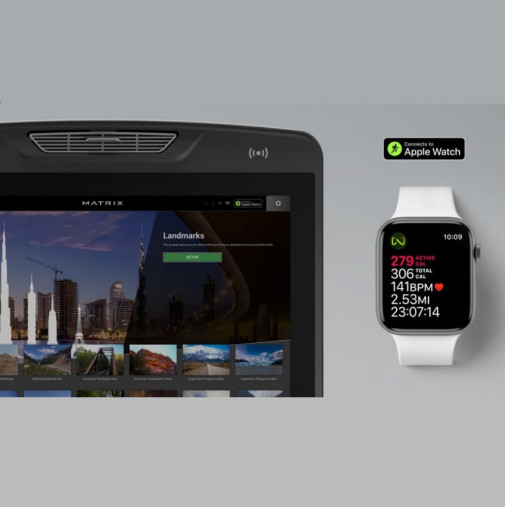 Лестница-степпер Matrix Lifestyle ClimbMill. Консоль Touch XL Base