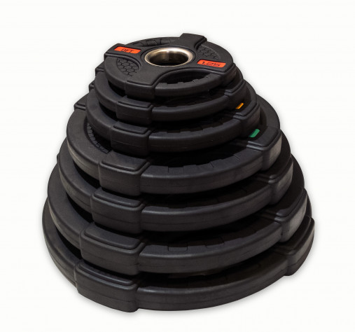 Диск олимпийский обрезиненный черный с двумя хватами 20 кг Original Fit.Tools ф50 мм Диск олимпийский обрезиненный черный с двумя хватами 20 кг Original Fit.Tools ф50 мм