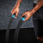 Тренировочный канат AEROBIS Battle Rope V2, длина 10 м, диаметр 40 мм, вес 9,4 кг, черный