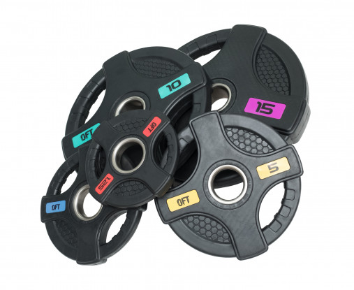 Диск олимпийский обрезиненный черный с двумя хватами 15 кг Original Fit.Tools ф50 мм Диск олимпийский обрезиненный черный с двумя хватами 15 кг Original Fit.Tools ф50 мм