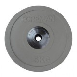 Диск бампированный обрезиненный цветной FOREMAN FM/BM-5KG-GY, вес: 5 кг Диск бампированный обрезиненный цветной FOREMAN FM/BM-5KG-GY, вес: 5 кг