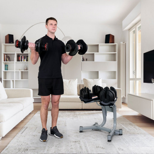 Гантель с регулировкой веса Liveup LS2315 (5-40 кг)