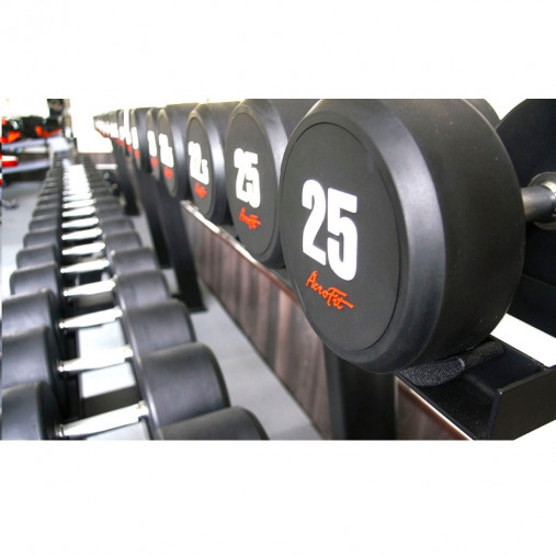 Набор обрезиненных гантелей AFDB52.5-60 AeroFit Набор обрезиненных гантелей AFDB52.5-60 AeroFit