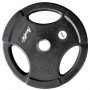 Олимпийский обрезиненный диск AeroFit AFPLB 25 кг, черный матовый