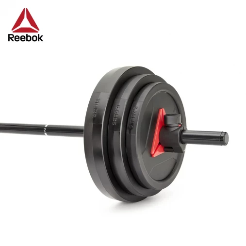Штанга разборная для аэробики REEBOK Weight Set, 20 кг (гриф 140 см, втулка 25мм, хват 25 мм) Штанга разборная для аэробики REEBOK Weight Set, 20 кг (гриф 140 см, втулка 25мм, хват 25 мм)