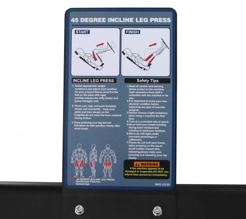 Жим ногами по углом 45 градусов BRONZE GYM PL-1717 Жим ногами по углом 45 градусов BRONZE GYM PL-1717