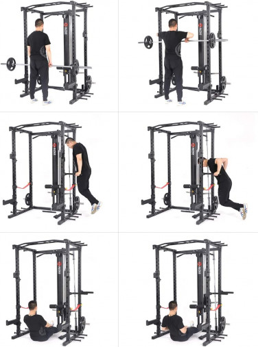 Силовая рама многофункциональная для тренировки со штангой REBEL PR78