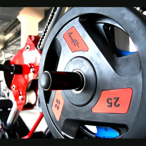 Олимпийский обрезиненный диск AeroFit 20 кг, черно-синий, с 3-мя хватами. Посадочное кольцо из нержавеющей стали, Ø 51,5 мм Олимпийский обрезиненный диск AeroFit 20 кг, черно-синий, с 3-мя хватами. Посадочное кольцо из нержавеющей стали, Ø 51,5 мм