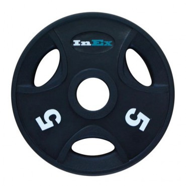 Диск обрезиненный с 3 отверстиями INEX GRP-N, вес 5 кг Диск обрезиненный с 3 отверстиями INEX GRP-N, вес 5 кг