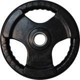 Диск обрезиненный черный, тройной хват, D 51 мм, 15 кг
