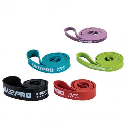 Ленточный амортизатор LIVEPRO SuperBand очень низкое сопротивление, фиолетовый Ленточный амортизатор LIVEPRO SuperBand очень низкое сопротивление, фиолетовый