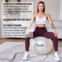 Гимнастический мяч TOGU My Ball Soft 65 см белый перламутровый