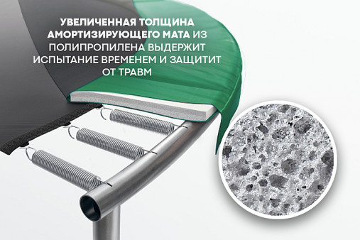 Батут Hasttings Classic Game Green 15FT (4,6 м) с баскетбольным сетом Батут Hasttings Classic Game Green 15FT (4,6 м) с баскетбольным сетом