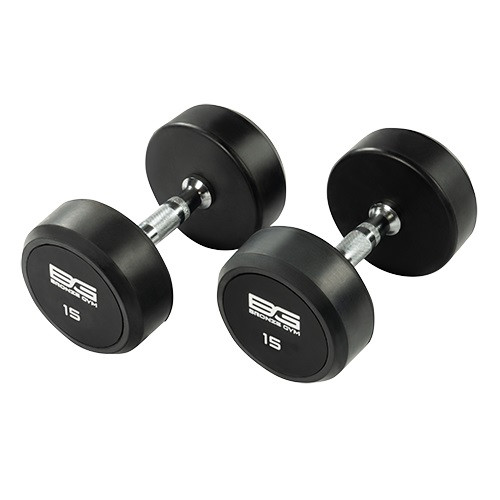 Гантель обрезиненная 15 кг BRONZE GYM