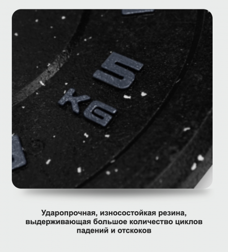 Диск бамперный 5 кг черный BRONZE GYM BG-BMP-5 олимпийский ф50 мм для кроссфита Диск бамперный 5 кг черный BRONZE GYM BG-BMP-5 олимпийский ф50 мм для кроссфита