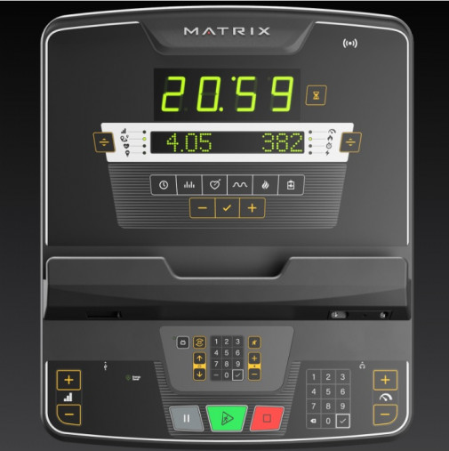 Вертикальный велотренажер Matrix Performance. Консоль LED