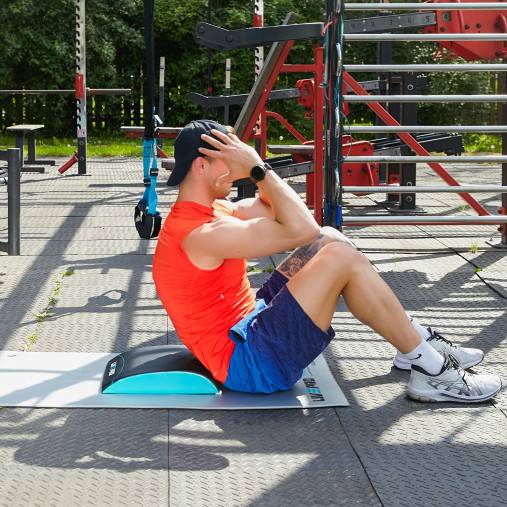 Мат для пресса LIVEPRO AB Mat черный/синий Мат для пресса LIVEPRO AB Mat черный/синий