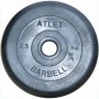 Набор обрезиненных дисков, черные MB Barbell, D-51 мм, 1,25-25 кг, АТЛЕТ (общий вес 157,5 кг)