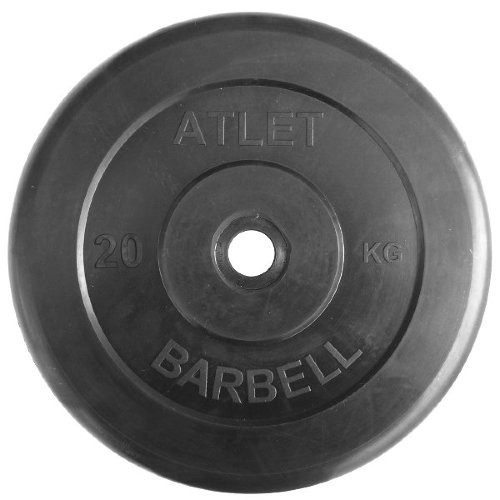 Набор обрезиненных дисков, черные MB Barbell, D-51 мм, 1,25-25 кг, АТЛЕТ (общий вес 157,5 кг) Набор обрезиненных дисков, черные MB Barbell, D-51 мм, 1,25-25 кг, АТЛЕТ (общий вес 157,5 кг)