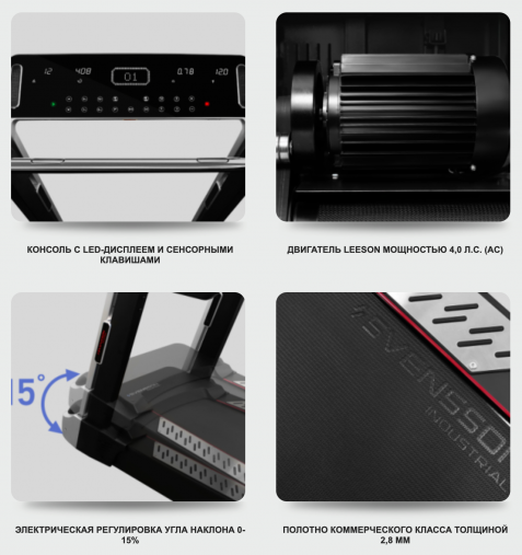 Профессиональная беговая дорожка Svensson Industrial GO T66 AC